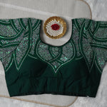 Lotus Embroidered Designer Readymade Blouse