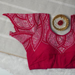 Lotus Embroidered Designer Readymade Blouse