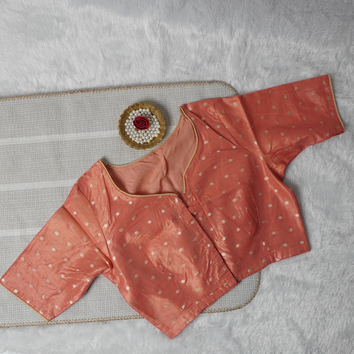 Butta Work Banaras Butta Readymade Blouse