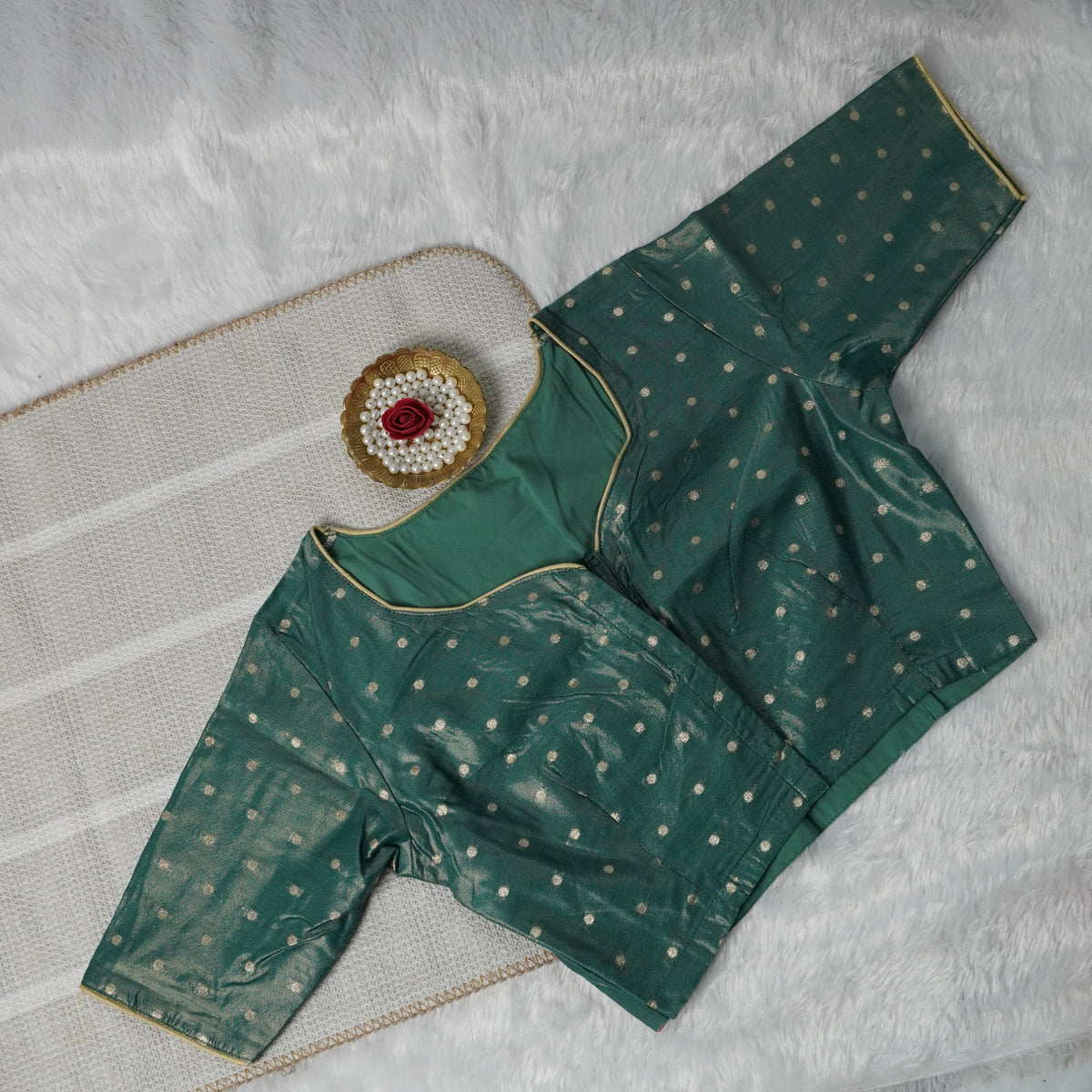 Butta Work Banaras Butta Readymade Blouse