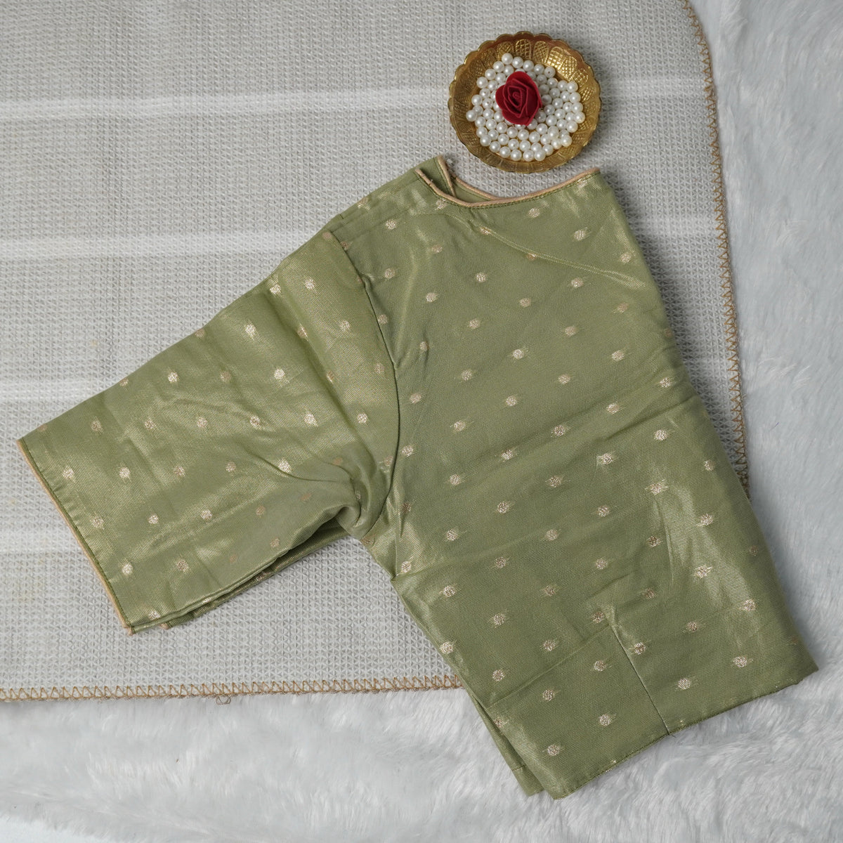 Butta Work Banaras Butta Readymade Blouse