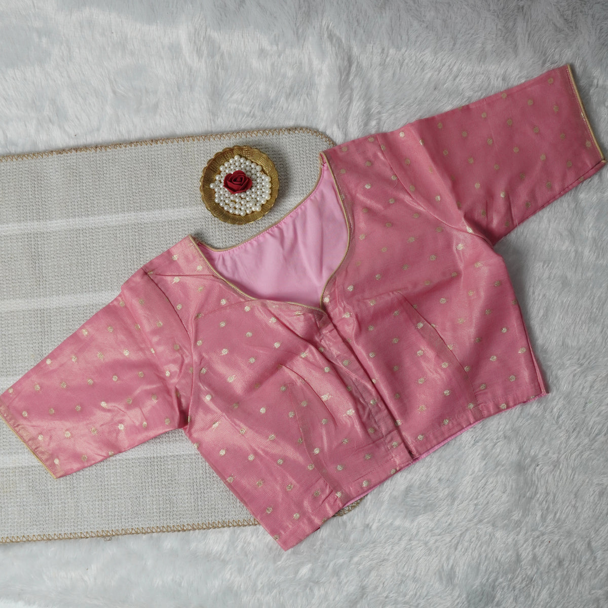Butta Work Banaras Butta Readymade Blouse