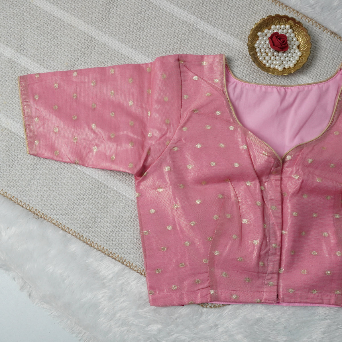 Butta Work Banaras Butta Readymade Blouse