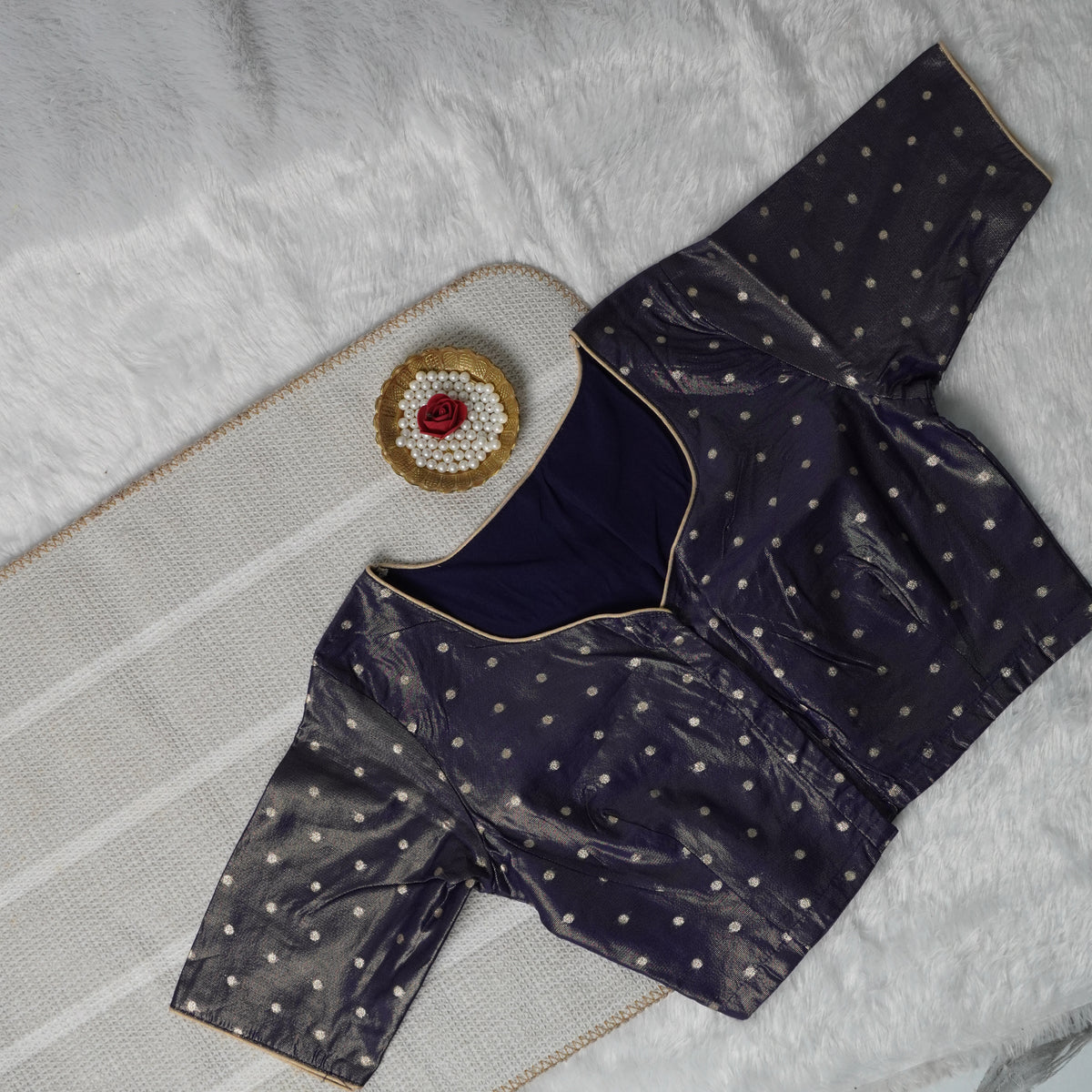 Butta Work Banaras Butta Readymade Blouse