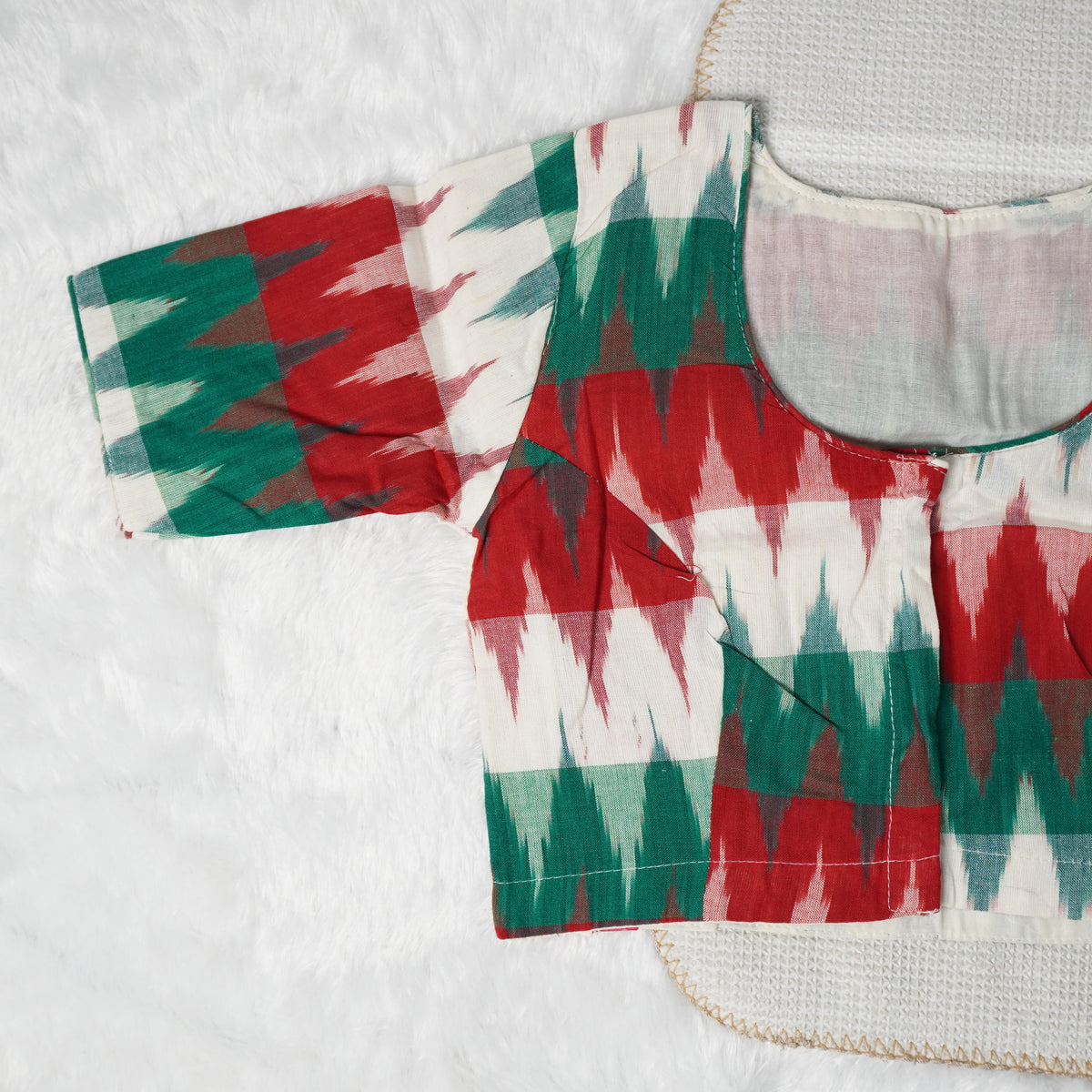 Ikkat Print Readymade Blouse