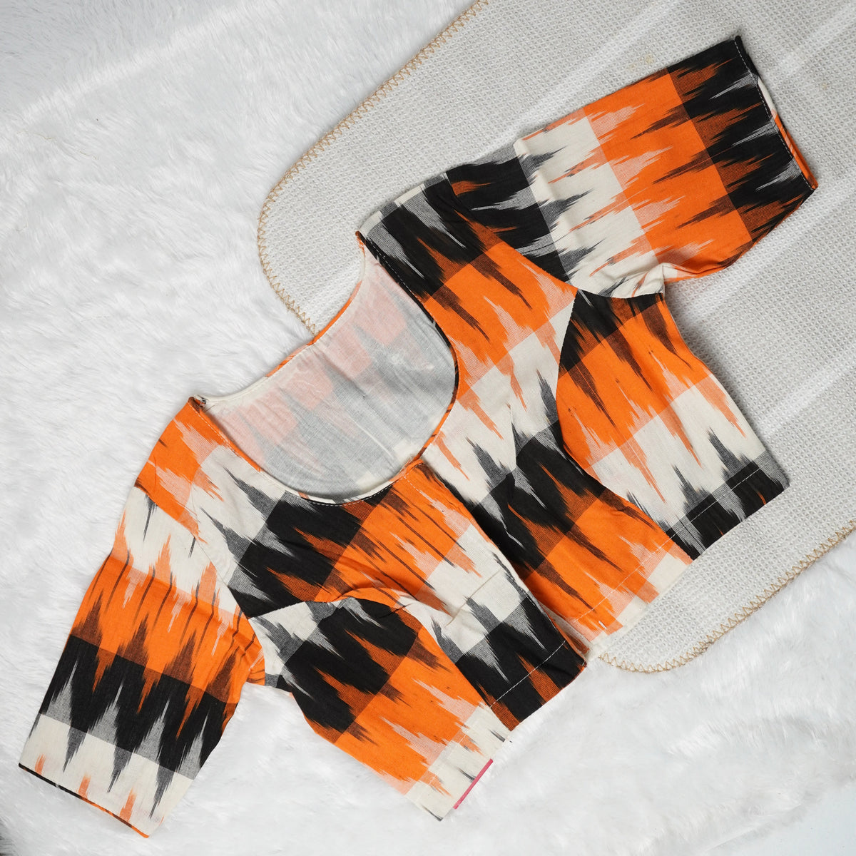 Ikkat Print Readymade Blouse