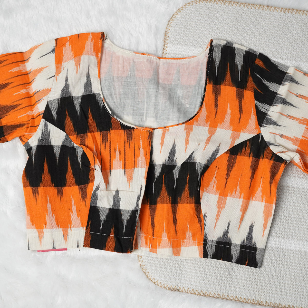 Ikkat Print Readymade Blouse