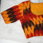 Ikkat Print Readymade Blouse