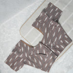 Brown Shade Ikkat Print Readymade Blouse