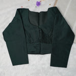 Premium Silk Cotton Blouse – High Neck, Full Hand Sleeve