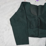 Premium Silk Cotton Blouse – High Neck, Full Hand Sleeve
