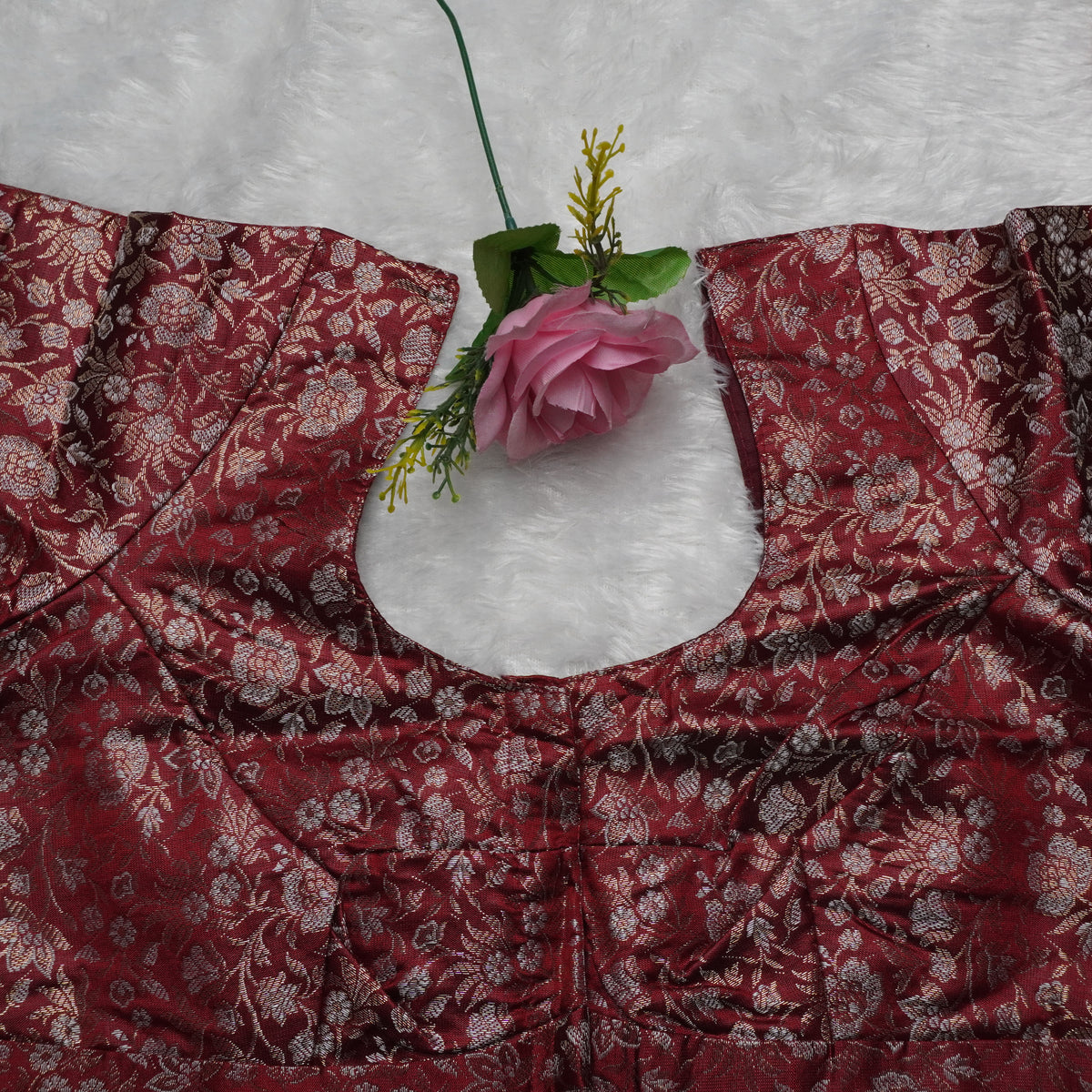Floral Jakard Elbow