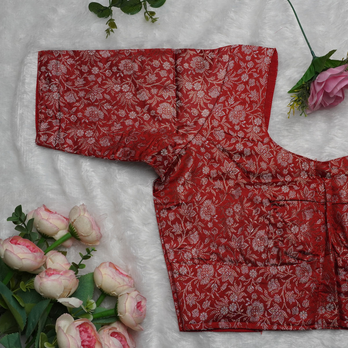 Floral Jakard Elbow