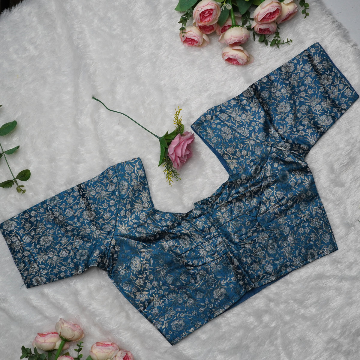 Floral Jakard Elbow