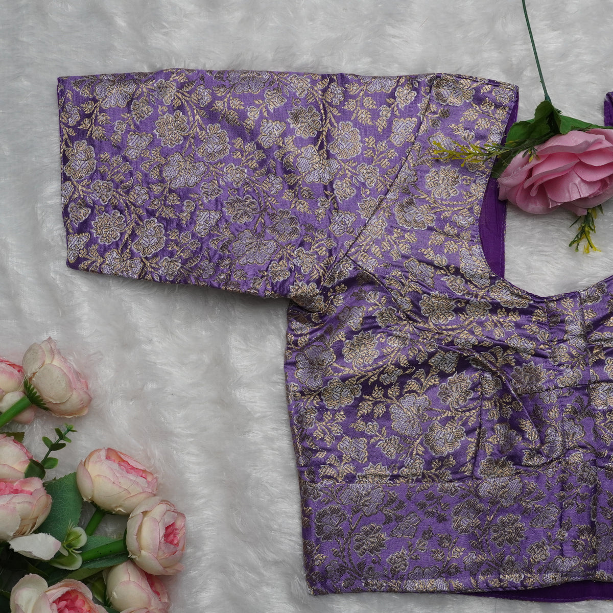Floral Jakard Elbow