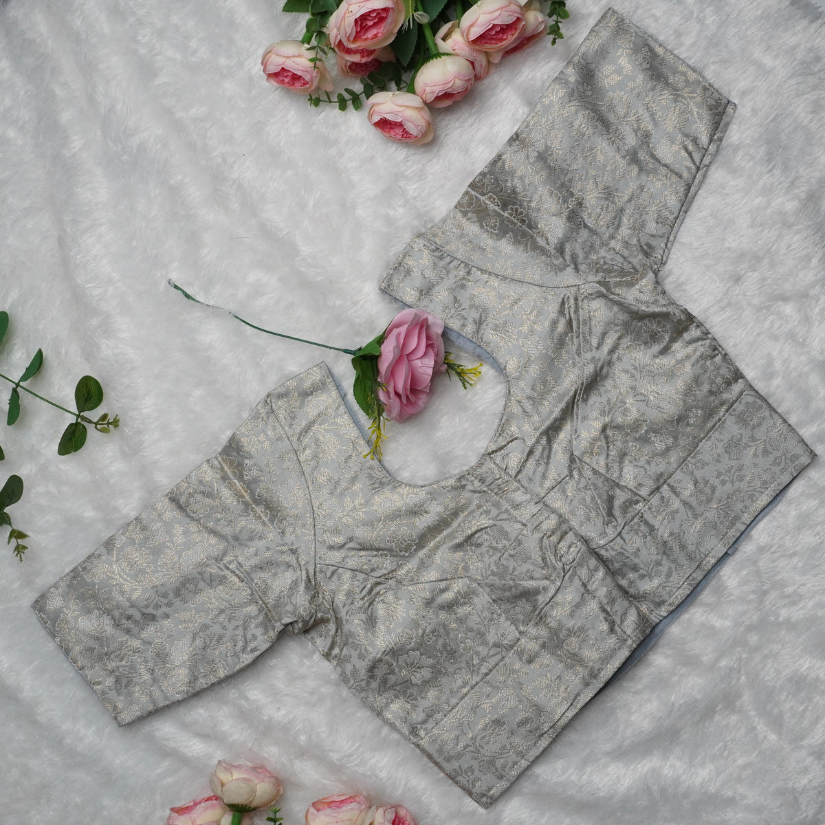 Floral Jakard Elbow