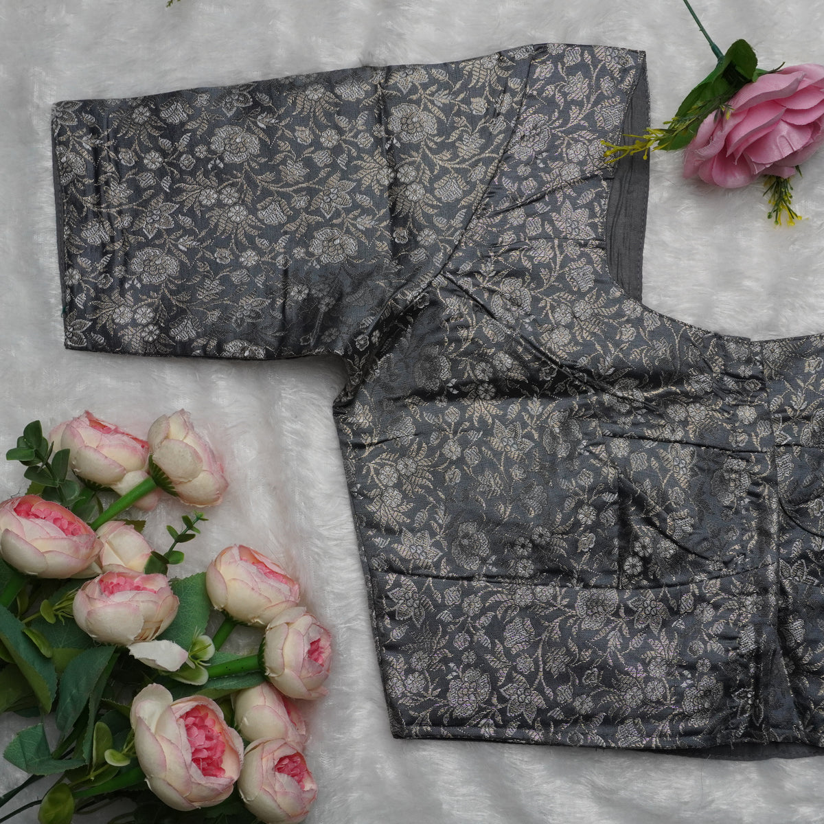 Floral Jakard Elbow