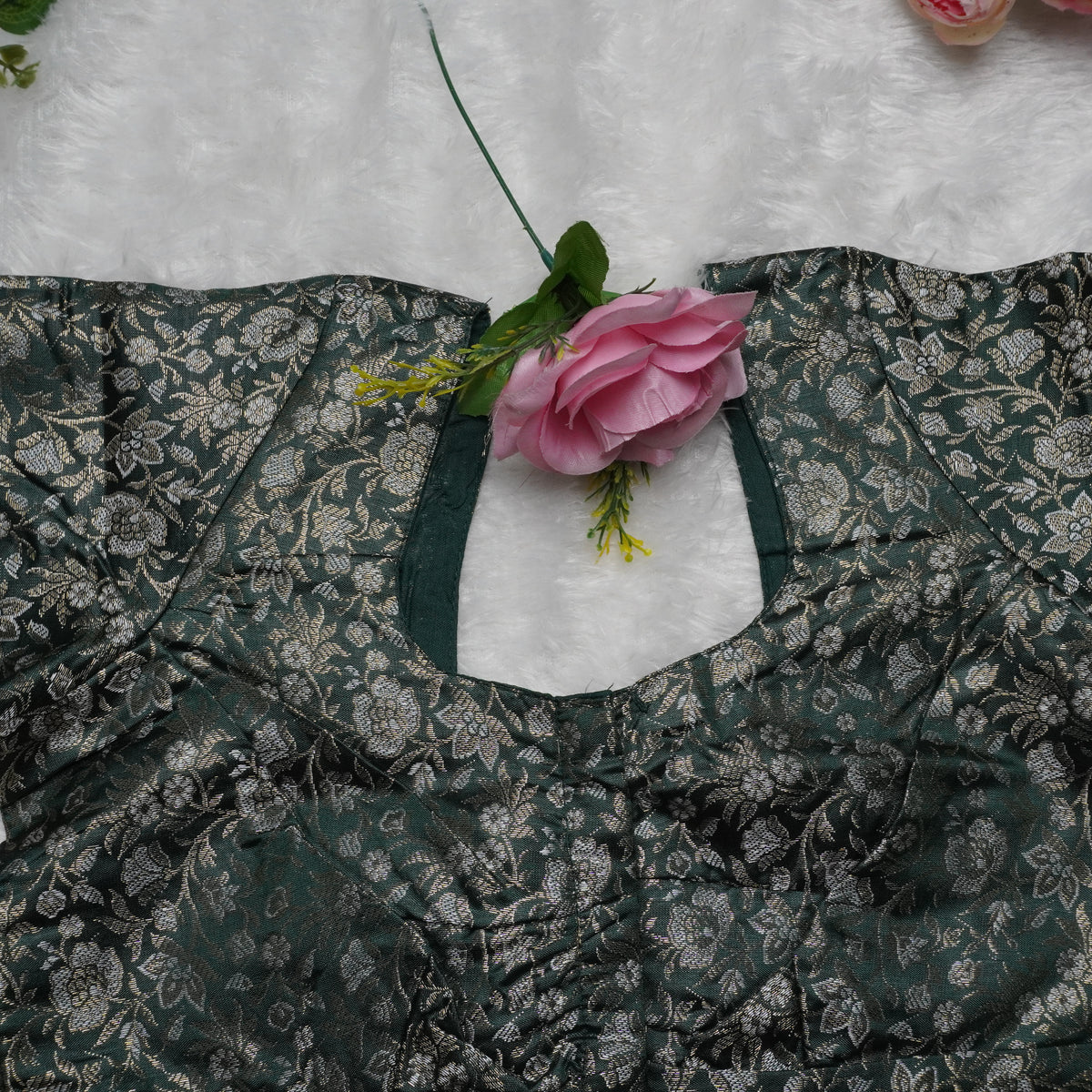 Floral Jakard Elbow