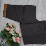 Cotton Bordered Elbow Blouse