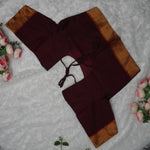 Temple Border Elbow Blouse,