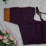 Temple Border Elbow Blouse,