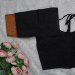 Temple Border Elbow Blouse,