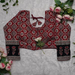 Ajrak Heritage Elbow Blouse