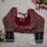 Ajrak Heritage Elbow Blouse