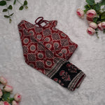 Ajrak Heritage Elbow Blouse