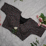 Ajrak Cotton Puff Padded Blouse