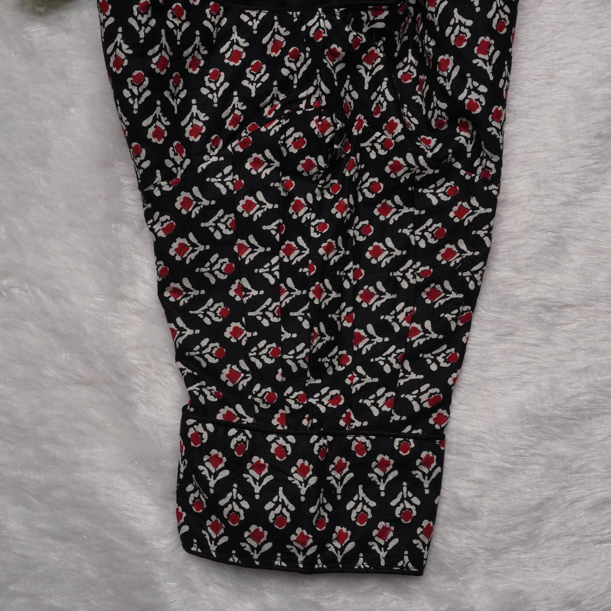 Ajrak Cotton Puff Padded Blouse