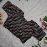 Ajrak Cotton Puff Padded Blouse