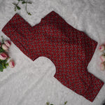 Ajrak Cotton Puff Padded Blouse