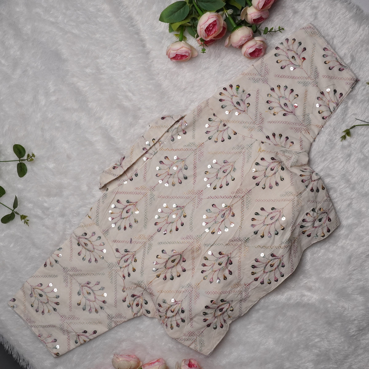 Khadi Cotton Collar Blouse