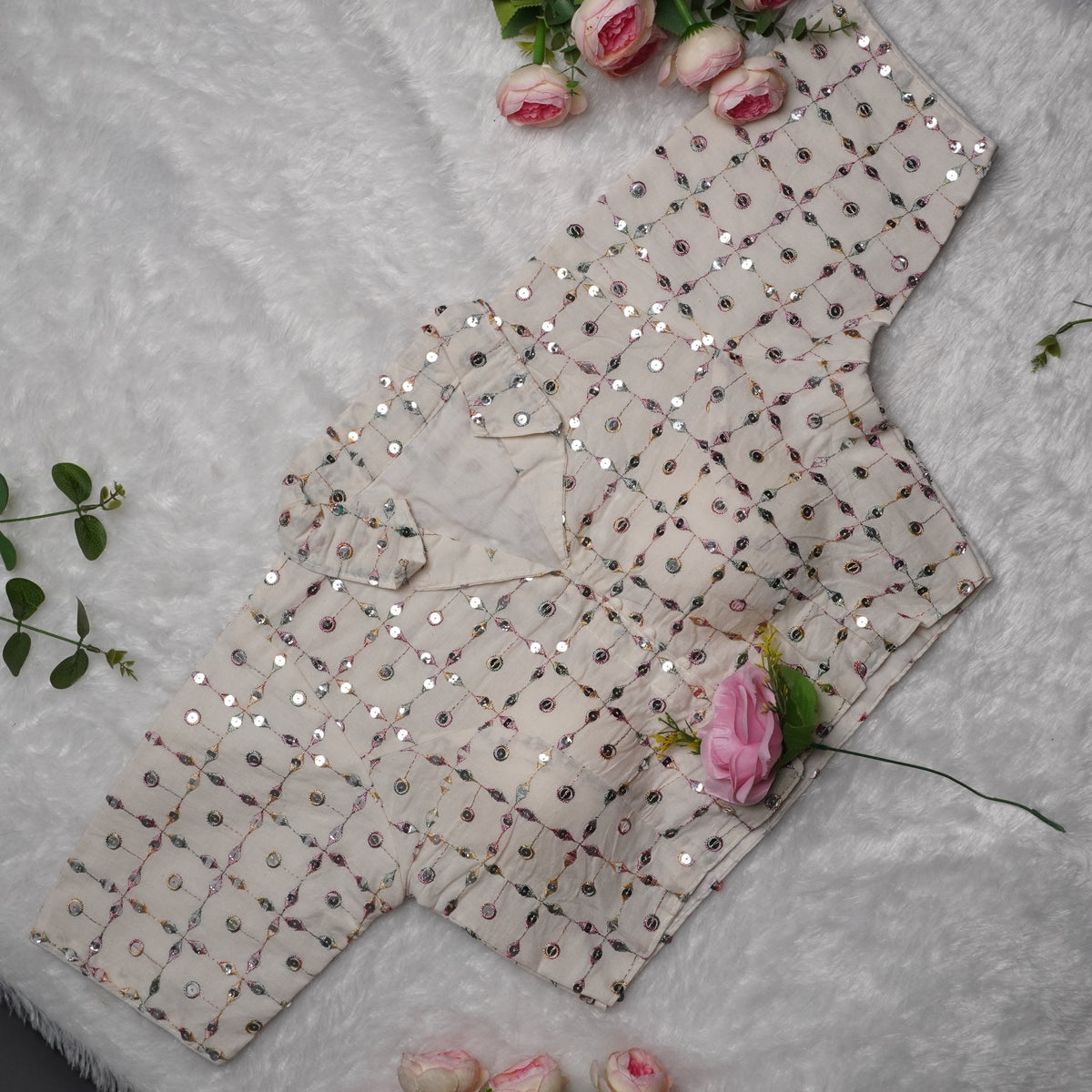 Khadi Cotton Collar Blouse