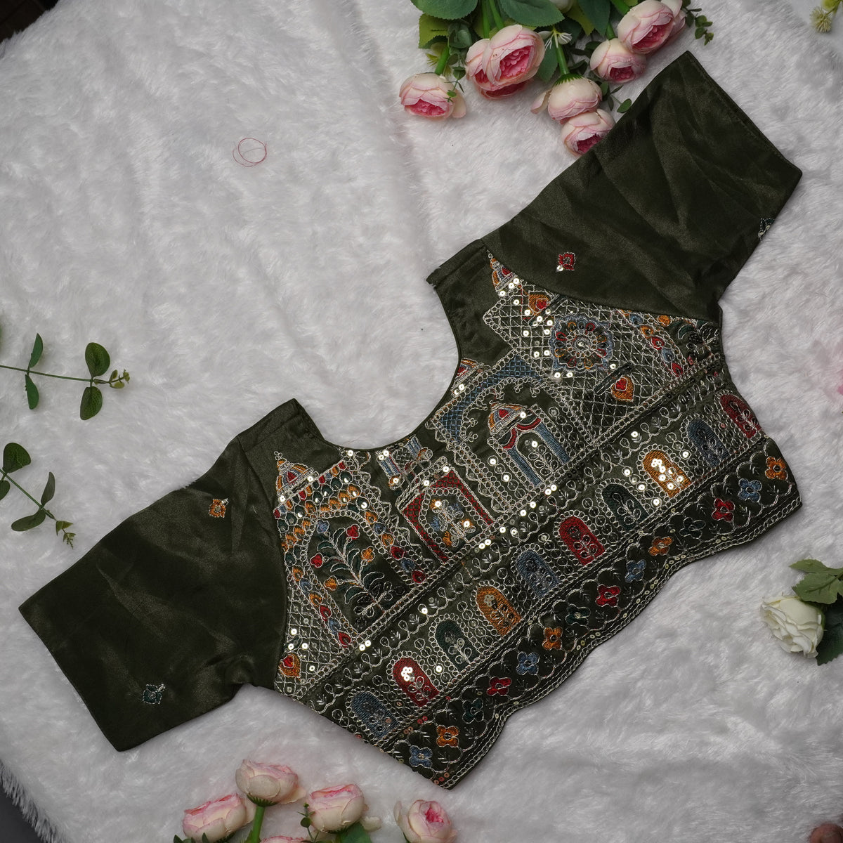Royal Cosmos Embroidered Blouses