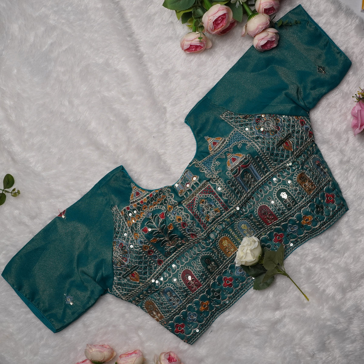Royal Cosmos Embroidered Blouses