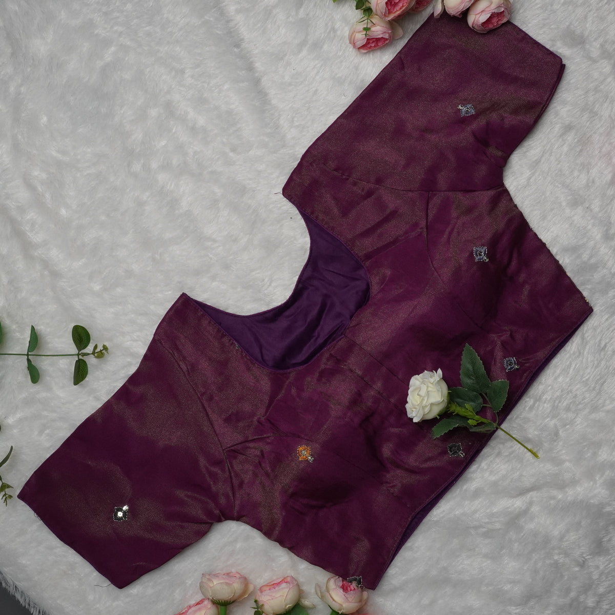 Royal Cosmos Embroidered Blouses