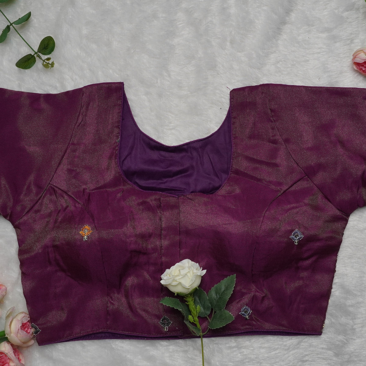 Royal Cosmos Embroidered Blouses