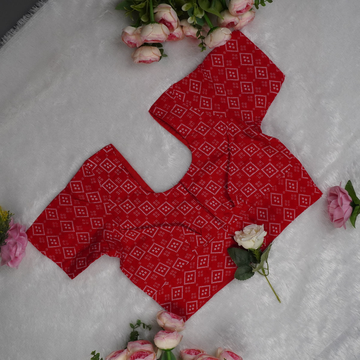 Red Badhini Print