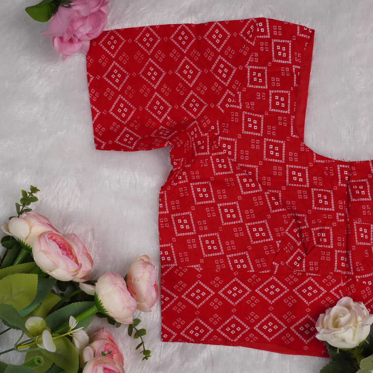 Red Badhini Print