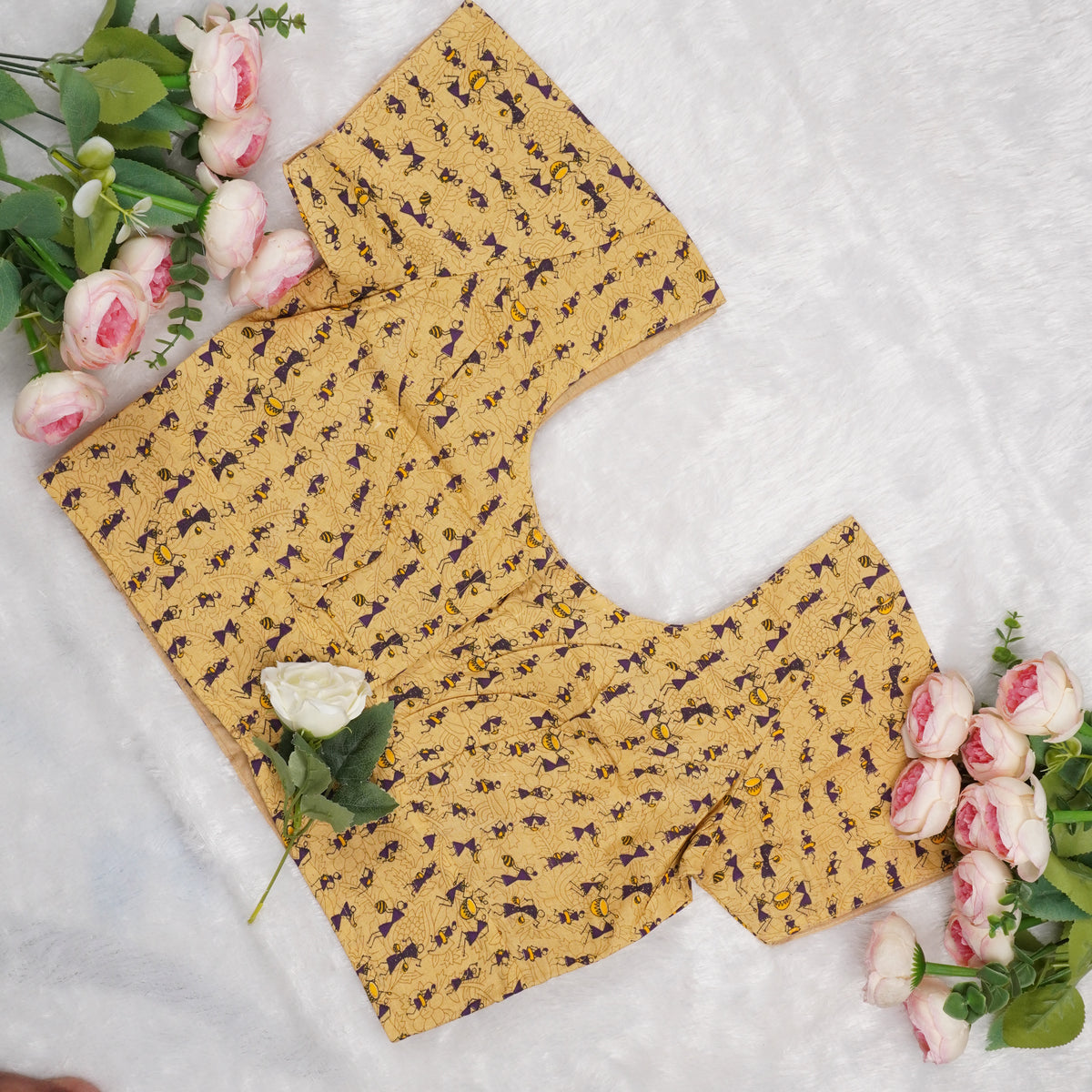 Verdant Vine Print Blouse