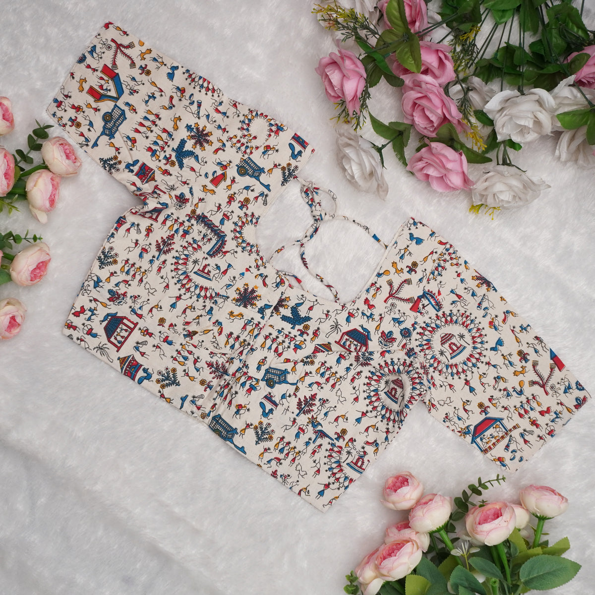 Warli Motif Blouse