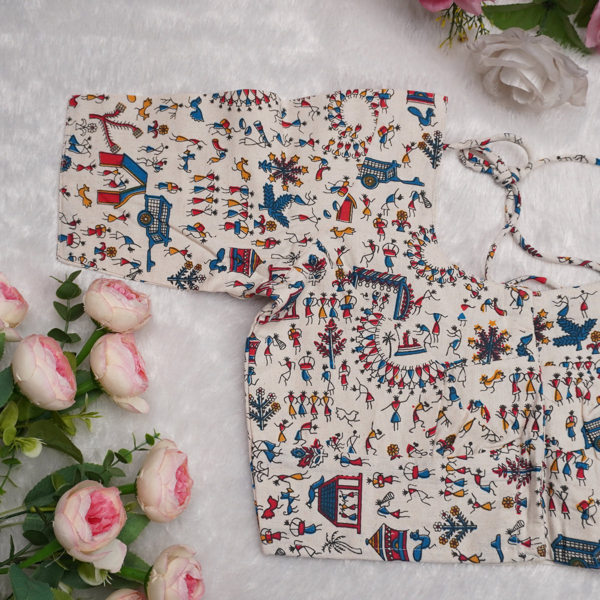 Warli Motif Blouse