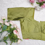 Silk Cotton Elbow Sleeve Blouse