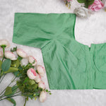 Silk Cotton Elbow Sleeve Blouse