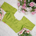 Silk Cotton Elbow Sleeve Blouse