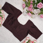 Silk Cotton Elbow Sleeve Blouse