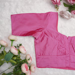 Silk Cotton Elbow Sleeve Blouse