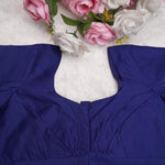 Silk Cotton Elbow Sleeve Blouse